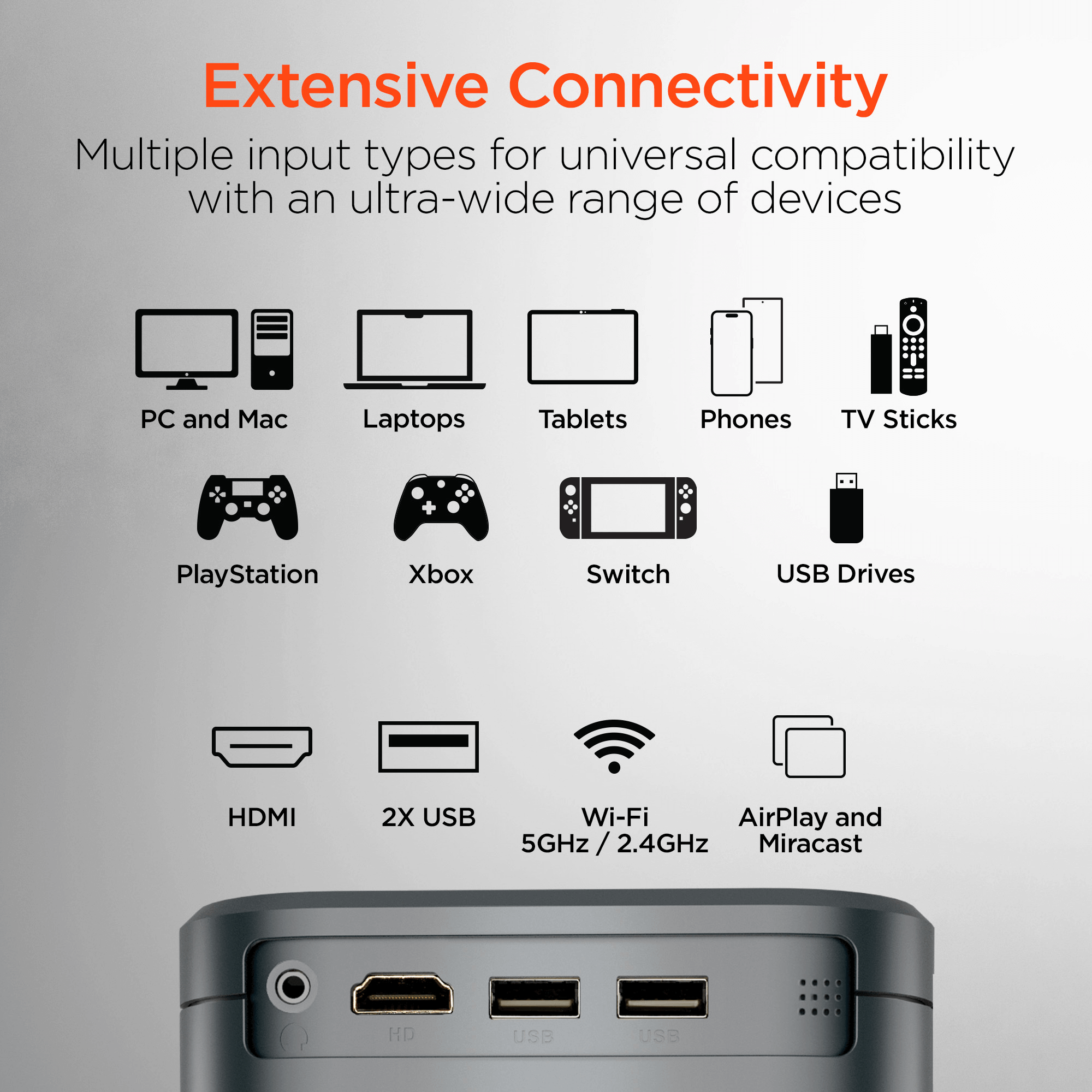 HyperGear CineMini Portable Mini Projector