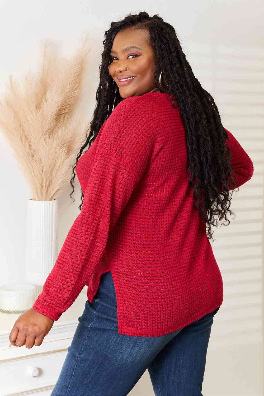 Culture Code Full Size Wide Notch Relax Women Top