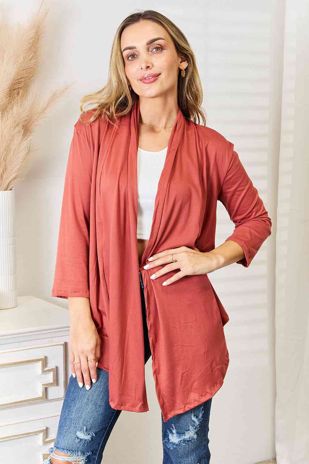 Culture Code Full Size Open Front Women Cardigan