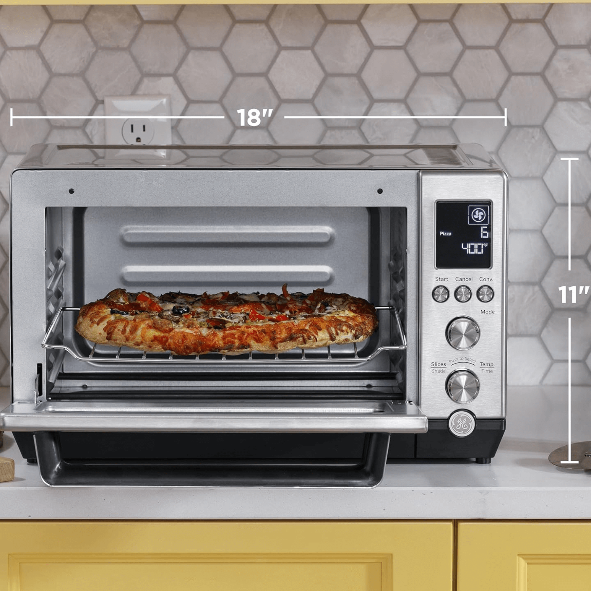 General Electric Stainless Digital 6-Slice Convection Toaster Oven
